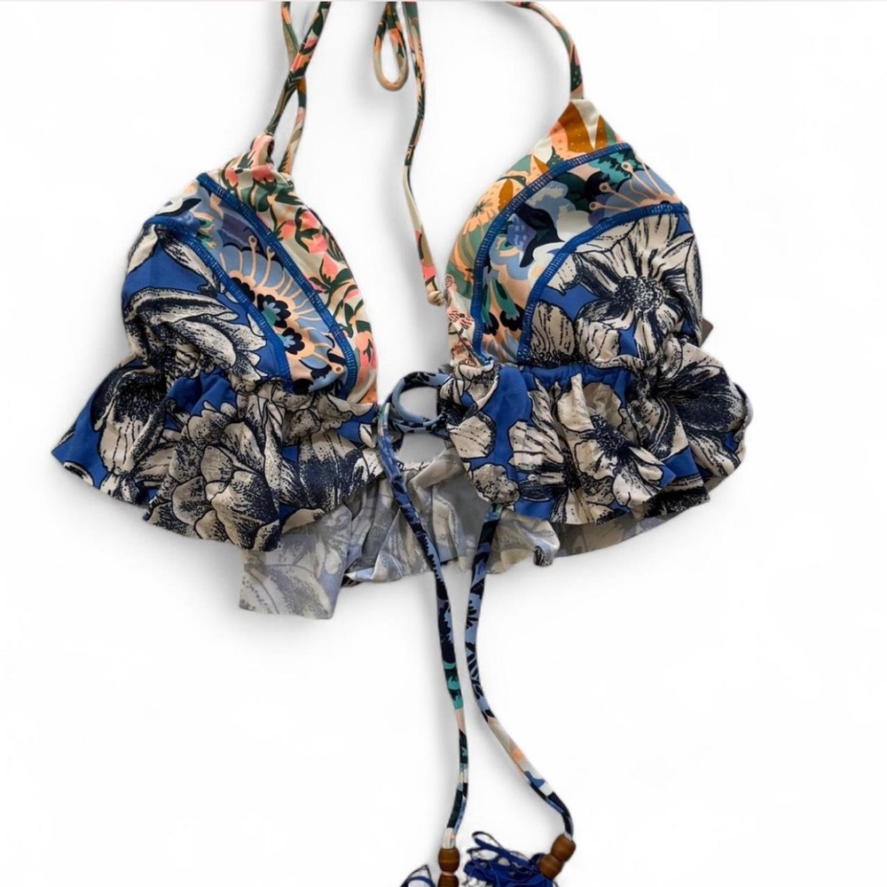 Maaji Blue and Orange Floral Bikini Set - Picture 6 of 6